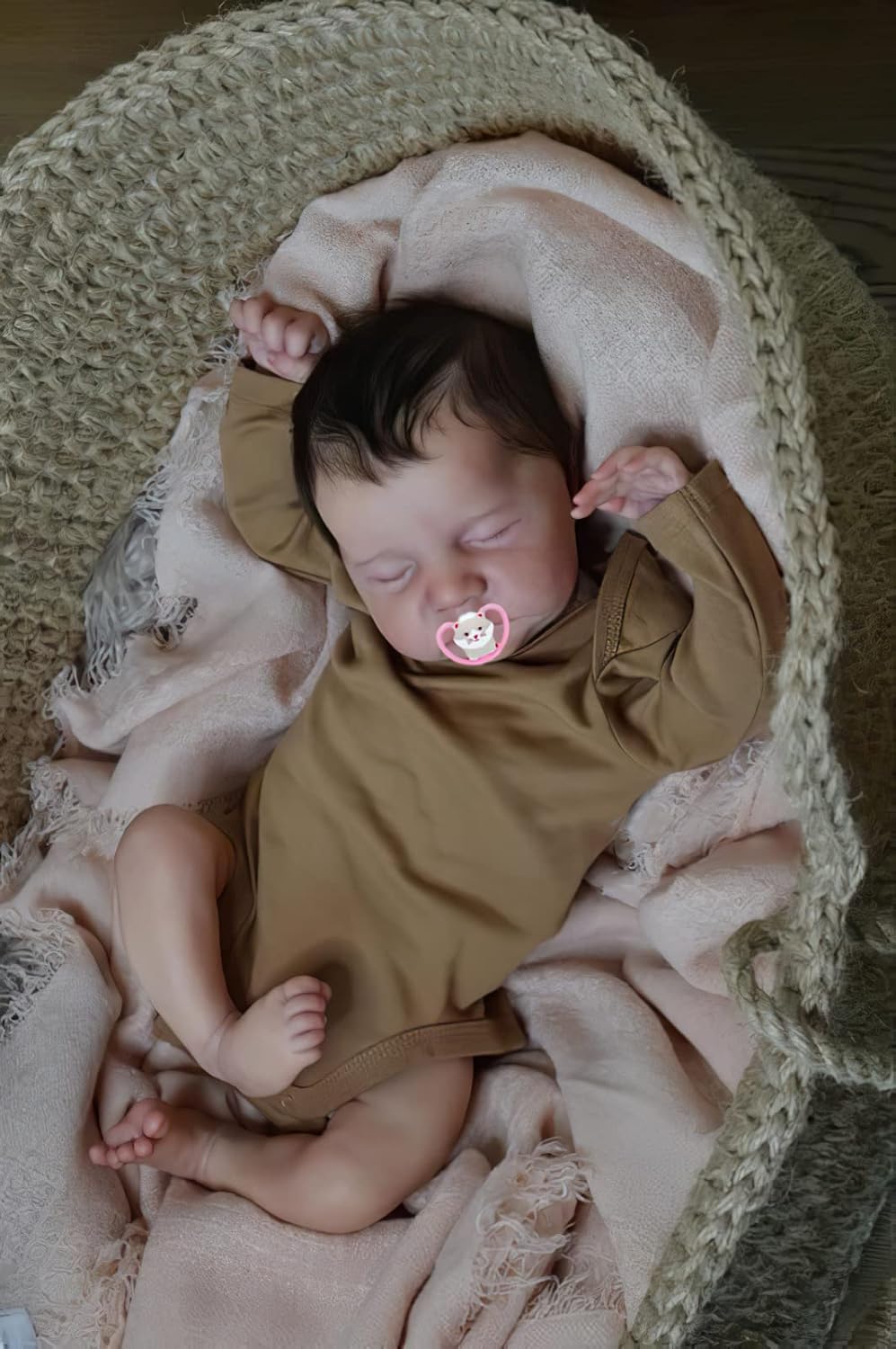 Wamdoll 19 inches 48CM So Truly Rooted Eyelashes Look Real Reborn Baby Dolls Crafted