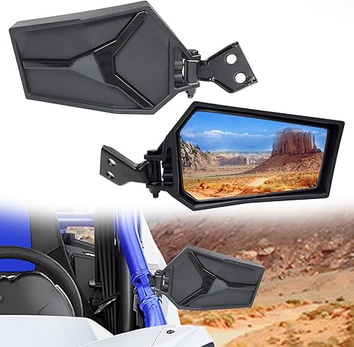 Espejos retrovisores laterales ajustables compatibles con Yamaha YXZ 1000R 2019-2024, accesorios 1000R SSSESS SE, espejos laterales plegables de