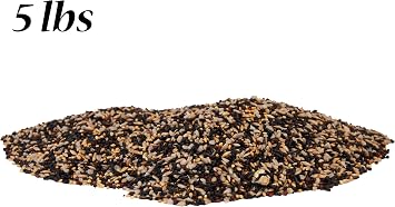 Wild Bird Seed Mix, Deluxe Finch Blend, 5 lb Bag Premium Finch Food with Thistle, Canary, Canola & Millet Seeds, Ideal for Finch & Thistle Feeders, Attracts Goldfinches, Chickadees & Siskins