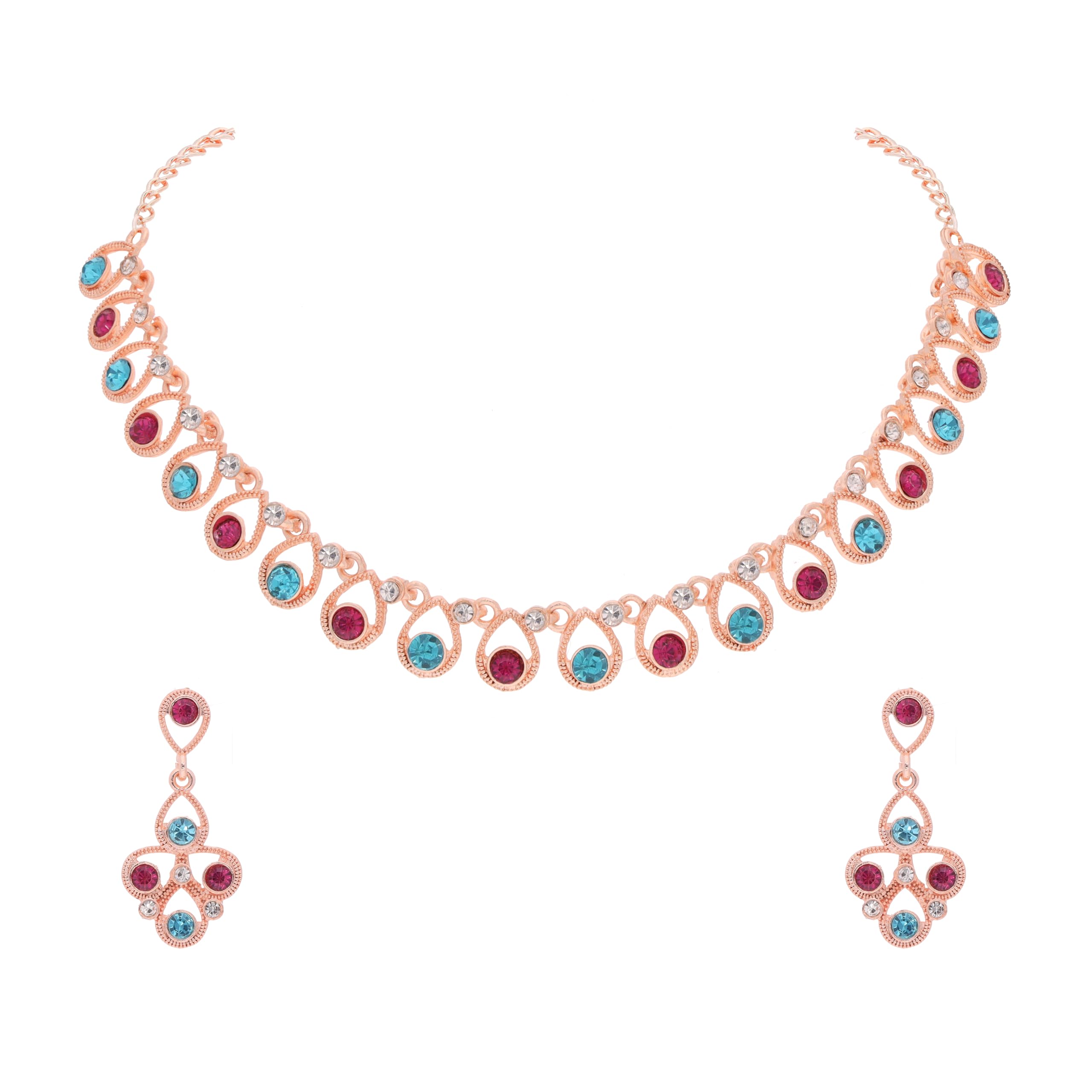 See full amazon price history chart for Brado Jewellery Rosegold Polished Artificial Stone Studded Choker Necklace Jewelry set with 1 Pair of Matching Earring for Women and Girls (RG - Pink - Skyblue) Brado Jewellery Rosegold Polished Artificial Stone Studded Choker Necklace Jewelry set with 1 Pair of Matching Earring for Women and Girls (RG - Pink - Skyblue) (B0CP9LZF67) Amazon Price History, Amazon Price Tracker