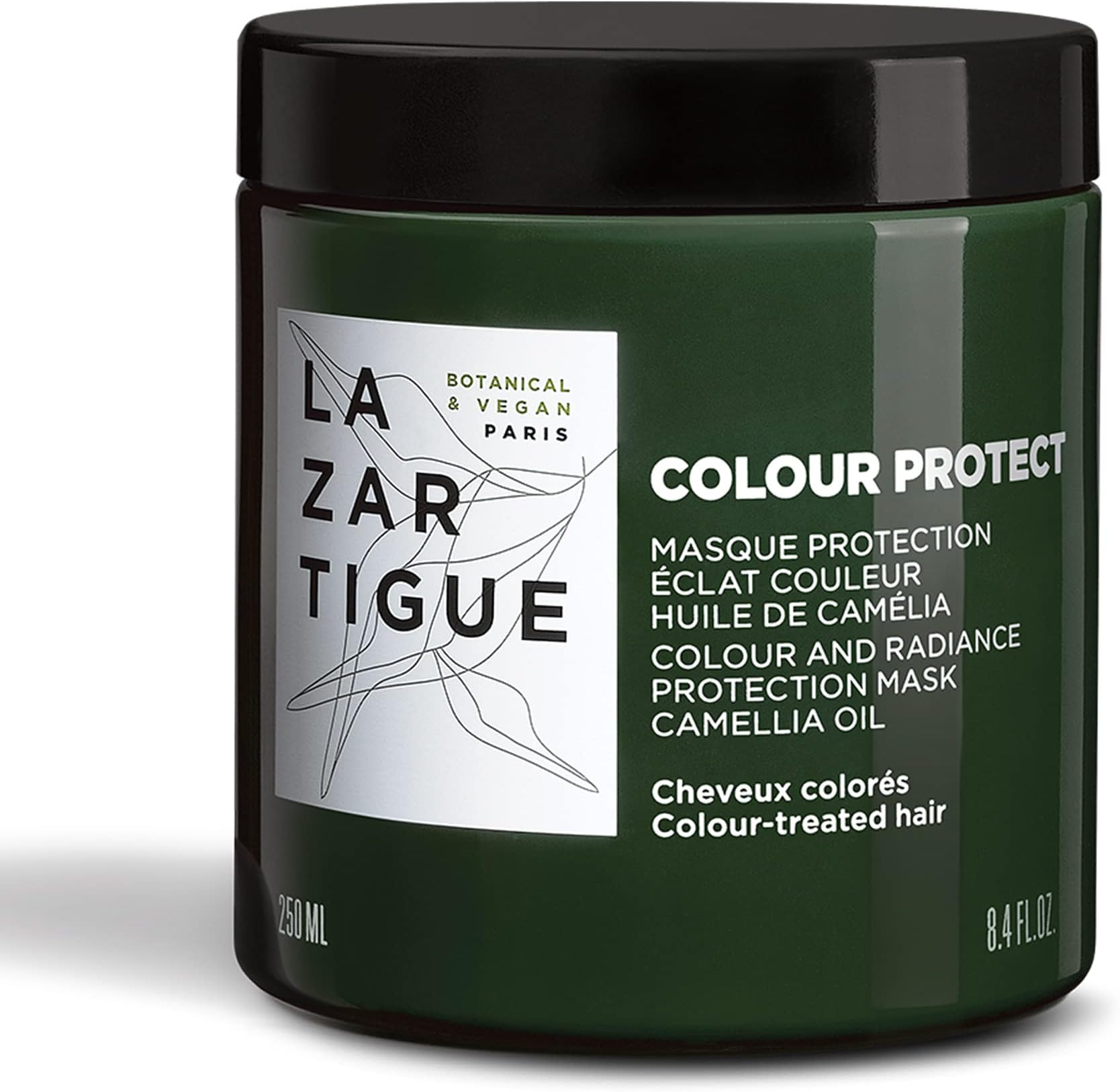Lazartigue Color Protect Mask, Holds Color in Hair Fiber, Maximizes Radiance and Protects Hair, Mask for Colored Hair, Vegan, Sulfate & Silicone Free, 1.7 Fl.oz.