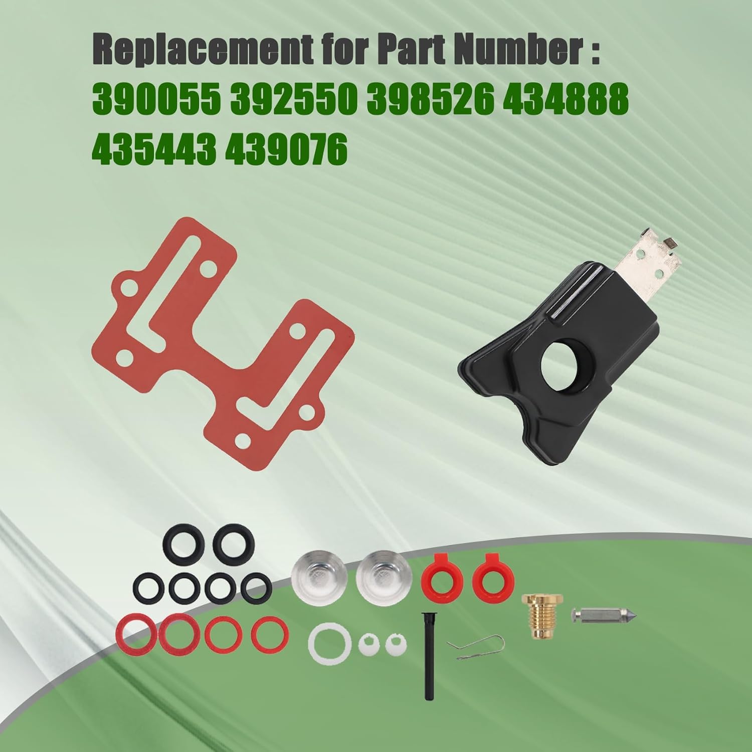 ALL-CARB 2 X Carburetor Carb Repair Kits Replacement for Johnson Evinrude V4 85 90 100 115 125 140hp 439076