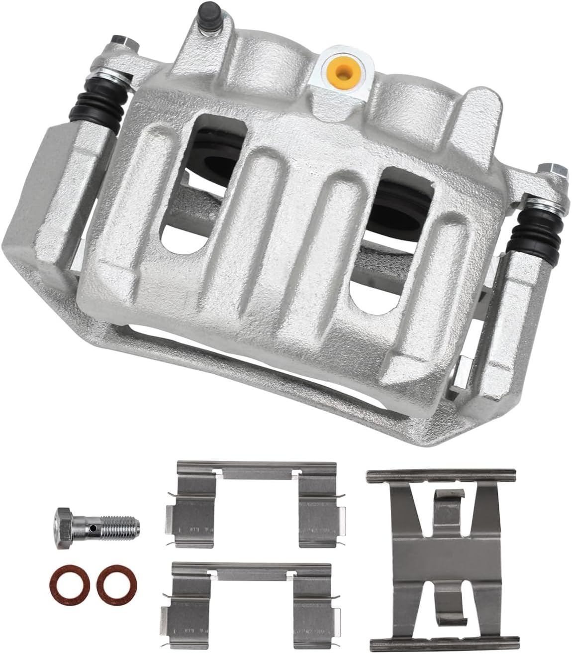 Detroit Axle - Front Brake Calipers w/Dual Pistons for 1996-2003 Ford F-150 1997 1998 1999 2000 2001 2002 Disc Brake Calipers w/Bracket Replacement