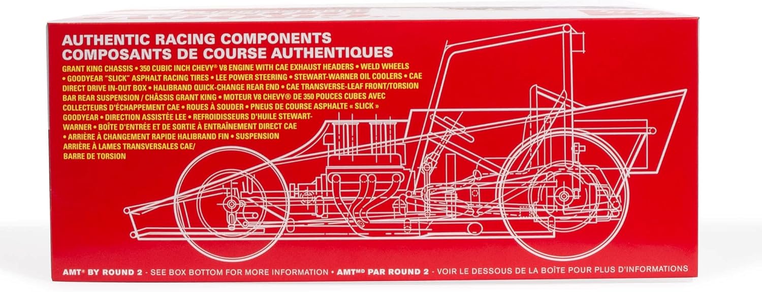 AMT Skill 2 Model Kit Groove Boss Supermodified Racer 1/25 Scale Model