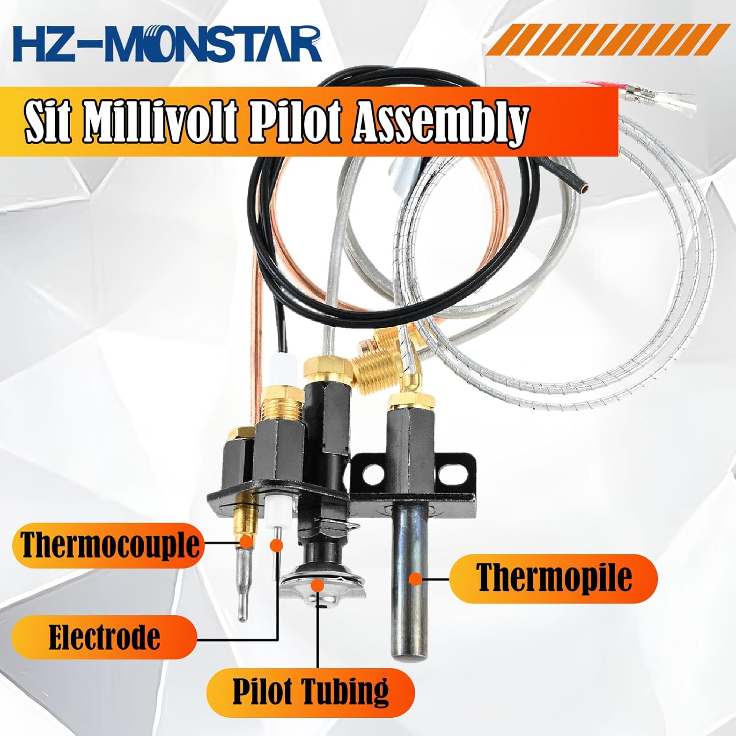 69L18 Pilot Assembly for LP, 108084-03 Propane Gas Fireplace Pilot Assembly Replacement for Lennox Elite, Merit, IHP, Superior, Astria Fireplaces and Inserts Replace 69L1801, J4118, 902162