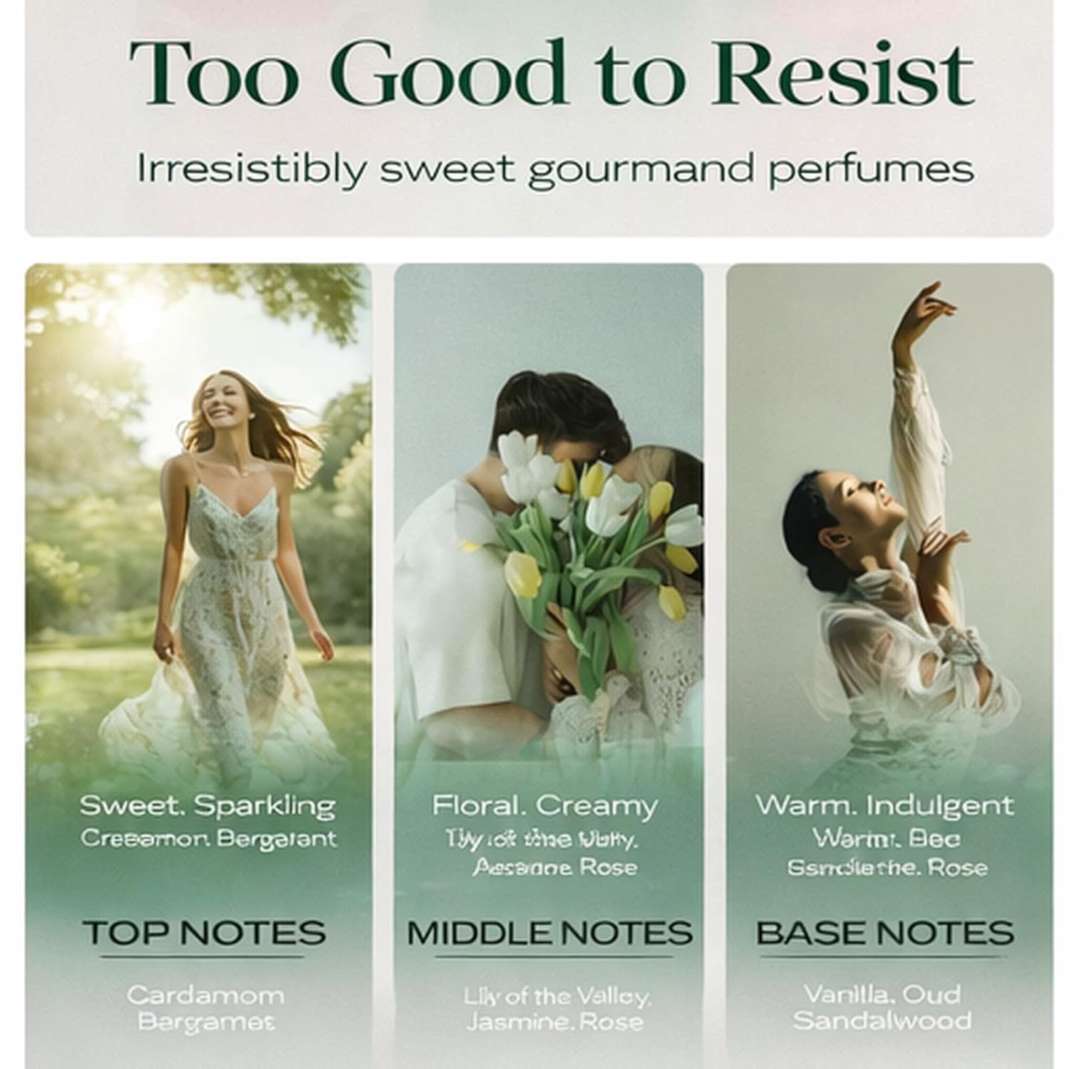 Sapil Yummy Pistachio Oud Eau de Parfum – Long Lasting Unisex Gourmand Floral Perfume | Pistachio, Jasmine & Vanilla Notes | Creamy Sweet Oud Fragrance | 3.4 oz / 100ml - Image 4