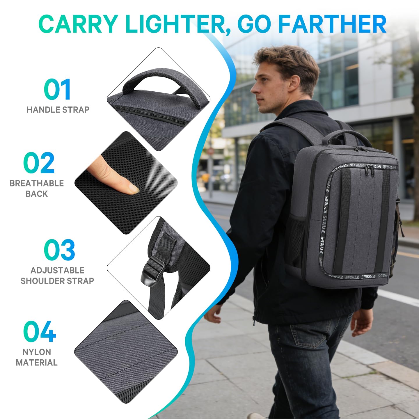 Mochila de viaje para PS5, funda protectora para ordenador portátil de 17,3", mandos, discos de juego y otros accesorios para juegos, estuche de transporte PS5 con varios bolsillos, Negro, Moda,,