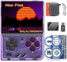 Miyoo Mini Plus Handheld Game Console 3.5-inch 640*480 IPS Screen 3000mAh Miyoo-mini+ with Portable Case T-Purple