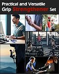 Hozzen Entraîneur de force de la poignée, 6 Pack Poignée de force de l'entraînement, aucun Slip Main Grip Renforter, Wrist Forearm Renforcer avec bande de poignée pour l'instruction de la force, l'exercice, la récupération des blessures