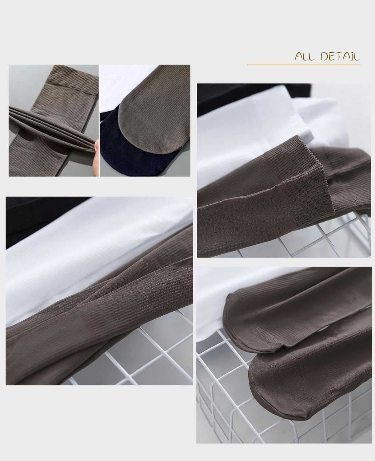 Nylon Sheer Socks For Men,Casual Business Sock Dress Socks,Soft Work Trouser Ice silk Mid Calf Socks