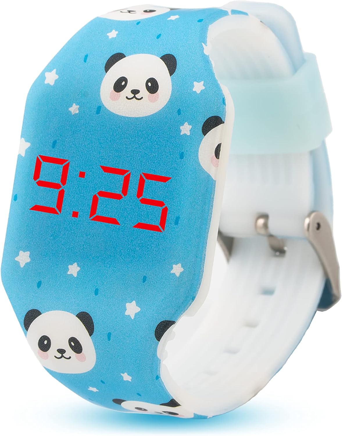 Kiddus Reloj LED Digital para niña o niño. Pulsera de Silicona Suave. Batería Japonesa reemplazable. Fácil de Leer y Aprender Las Horas
