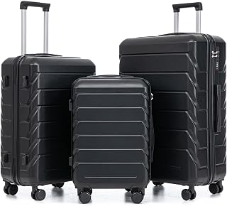3-Piece ABS Hardshell Suitcase Set – Lightweight, Tough & Scratch-Resistant