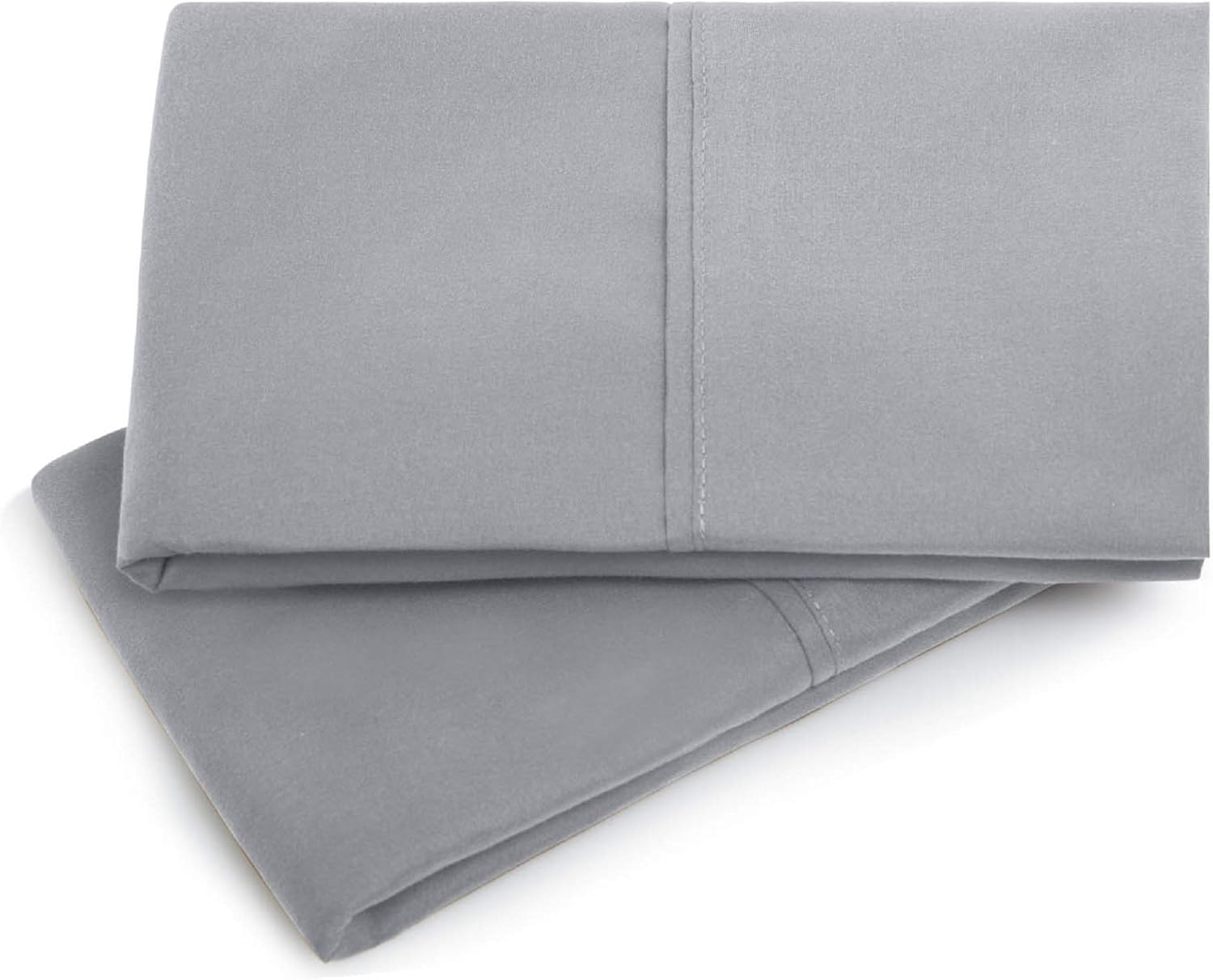 MALOUF Microfiber Pillowcase Set, Ash, Queen