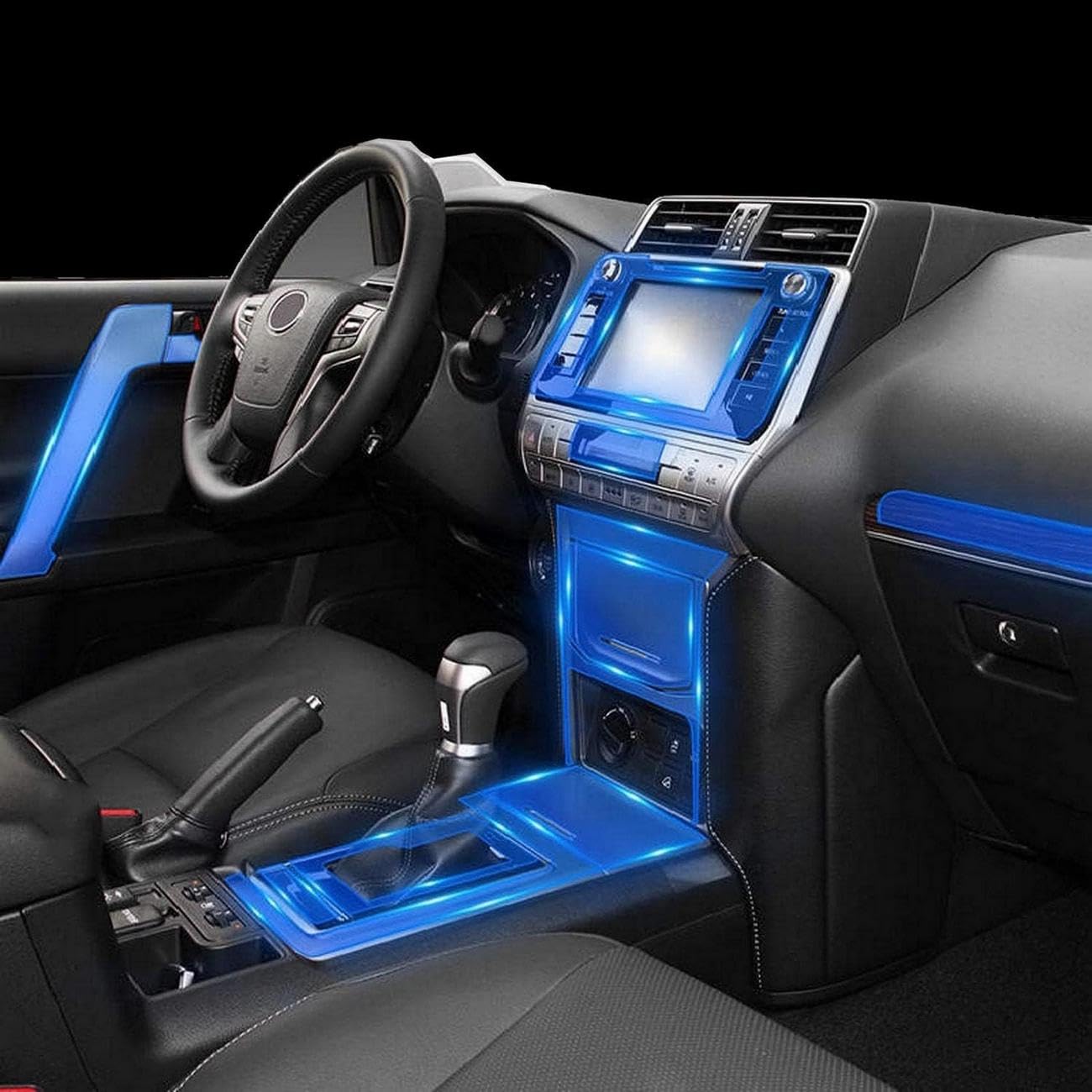Film TPU Toyota Prado 2018-2020 protection console centrale droite