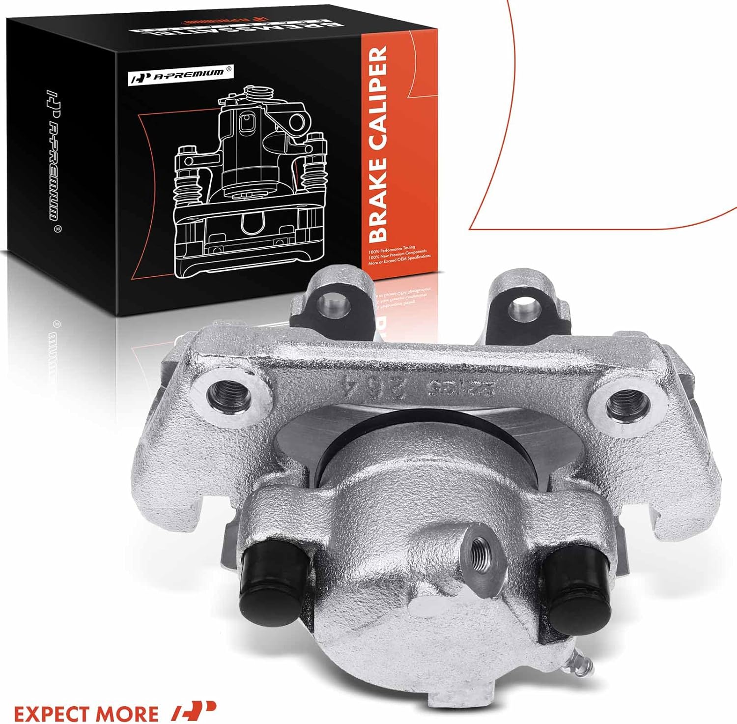 A-Premium Disc Brake Caliper Assembly with Bracket Compatible with Select BMW Models - M3 1995-1999, Z3 1998-2002, L6 3.0L, L6 3.2L - Front Right Passenger Side