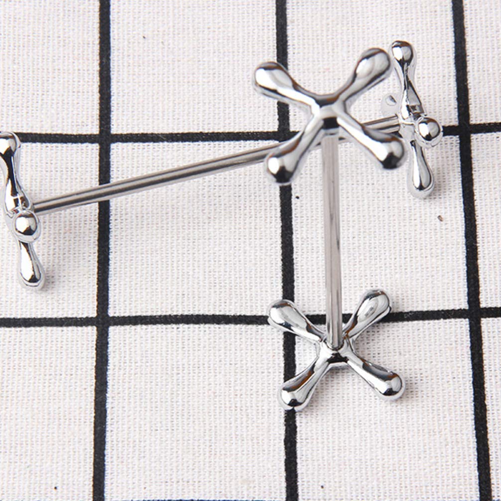 Juego de 2 soportes para palillos, forma de flor de ciruelo, aleación de zinc para restaurante, hotel, decoración del hogar