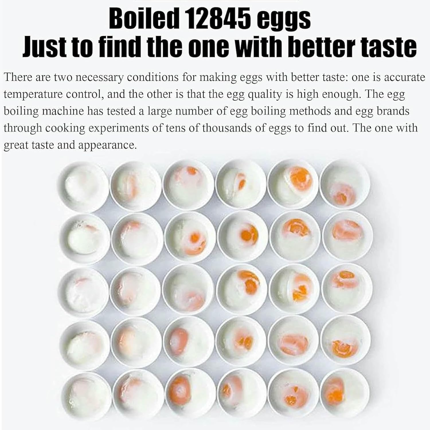 Commercial Electric Hot Spring Egg Cooker, Rapid Soft-Boiled Egg/Half-Cooked Omelette Machine for Omelet, Soft, Medium and Hard Boiled Eggs