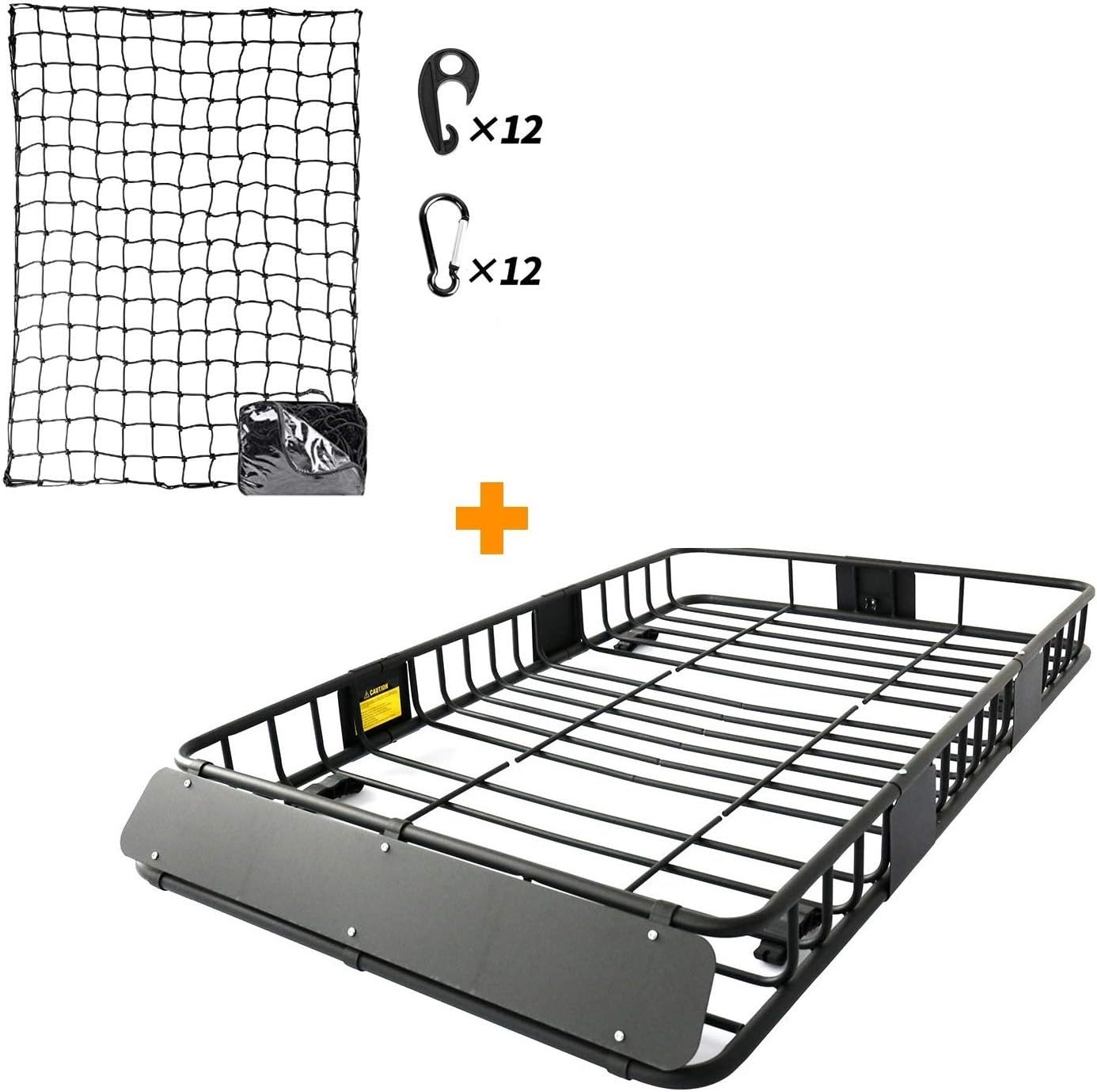 Leader Accessories Roof Rack Cargo Basket with 150LB Capacity Car Top Luggage Carrier 64"x 39"x 6" Fit for SUV Truck Cars : Automotive