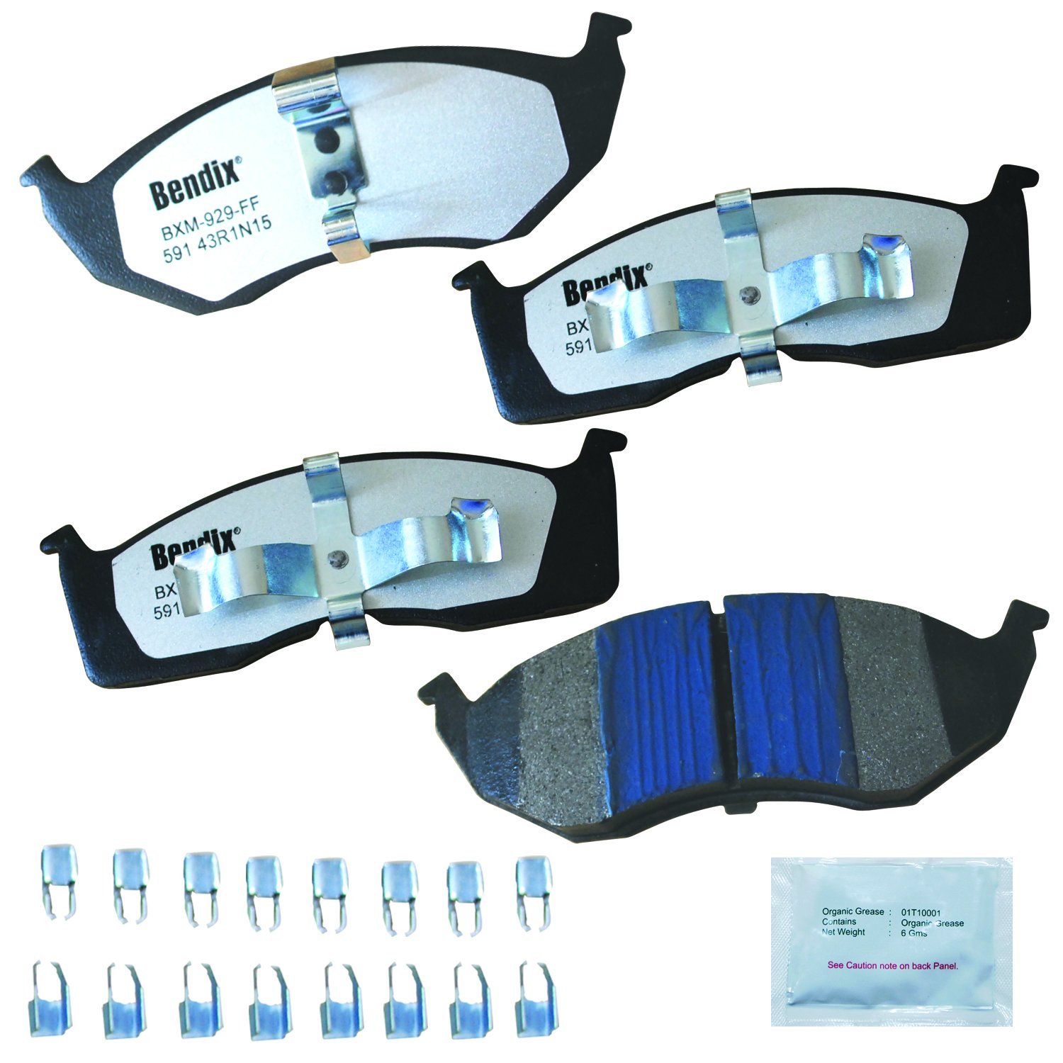 Bendix Fleet Metlok MKD591FM Semi-Metallic Front Brake Pads for Select Models Chrysler Concorde,Grand Voyager,LHS,New Yorker,Town &amp; Country,Dodge Caravan,Intrepid,Eagle Vision,Plymouth Prowler,Voyager
