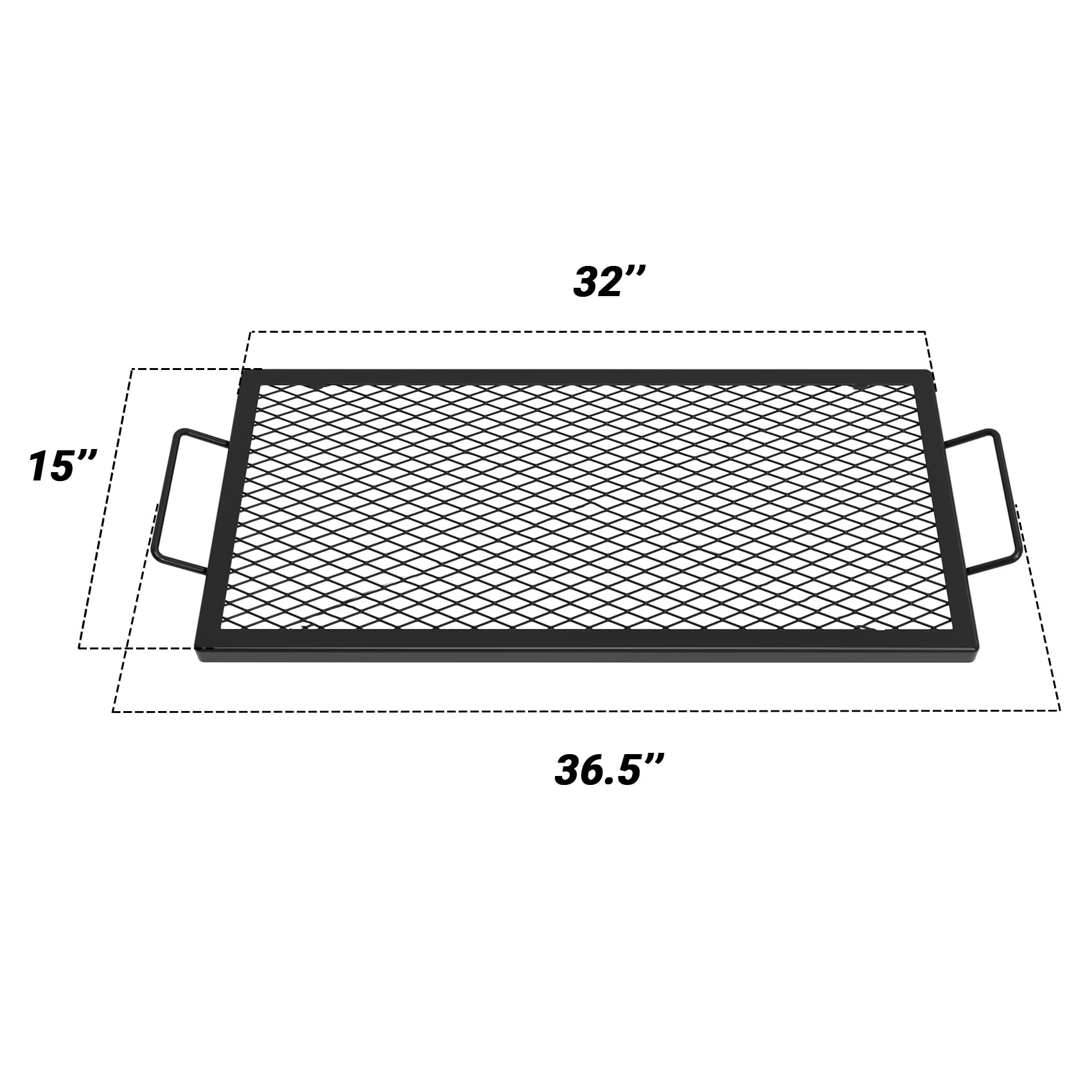 onlyfire Grille de cuisson rectangulaire X-Marks, 81 cm