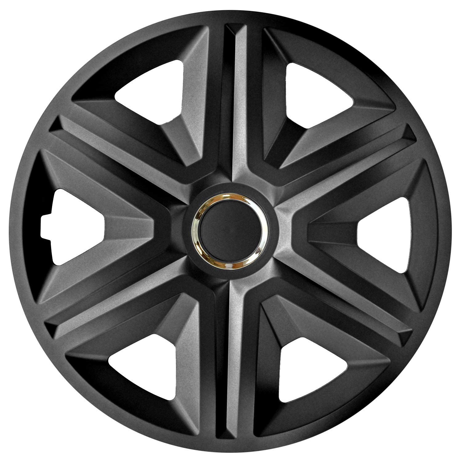 Wieldoppen FORD 15, DRIFT zwart gelakt 4 stuks
