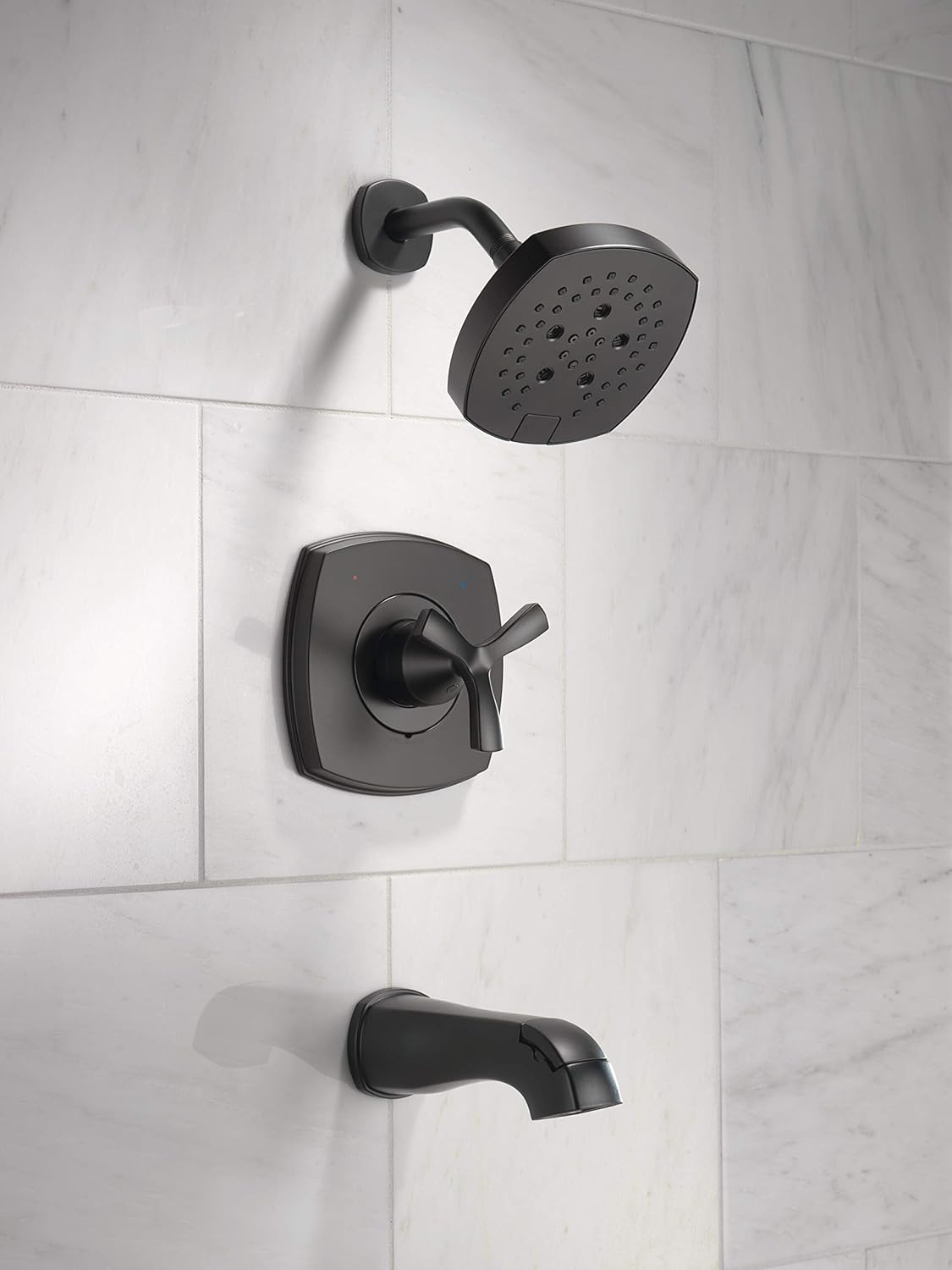 Delta Faucet T144766-BL 14 Series Tub and Shower Tub & Shower, Matte Black