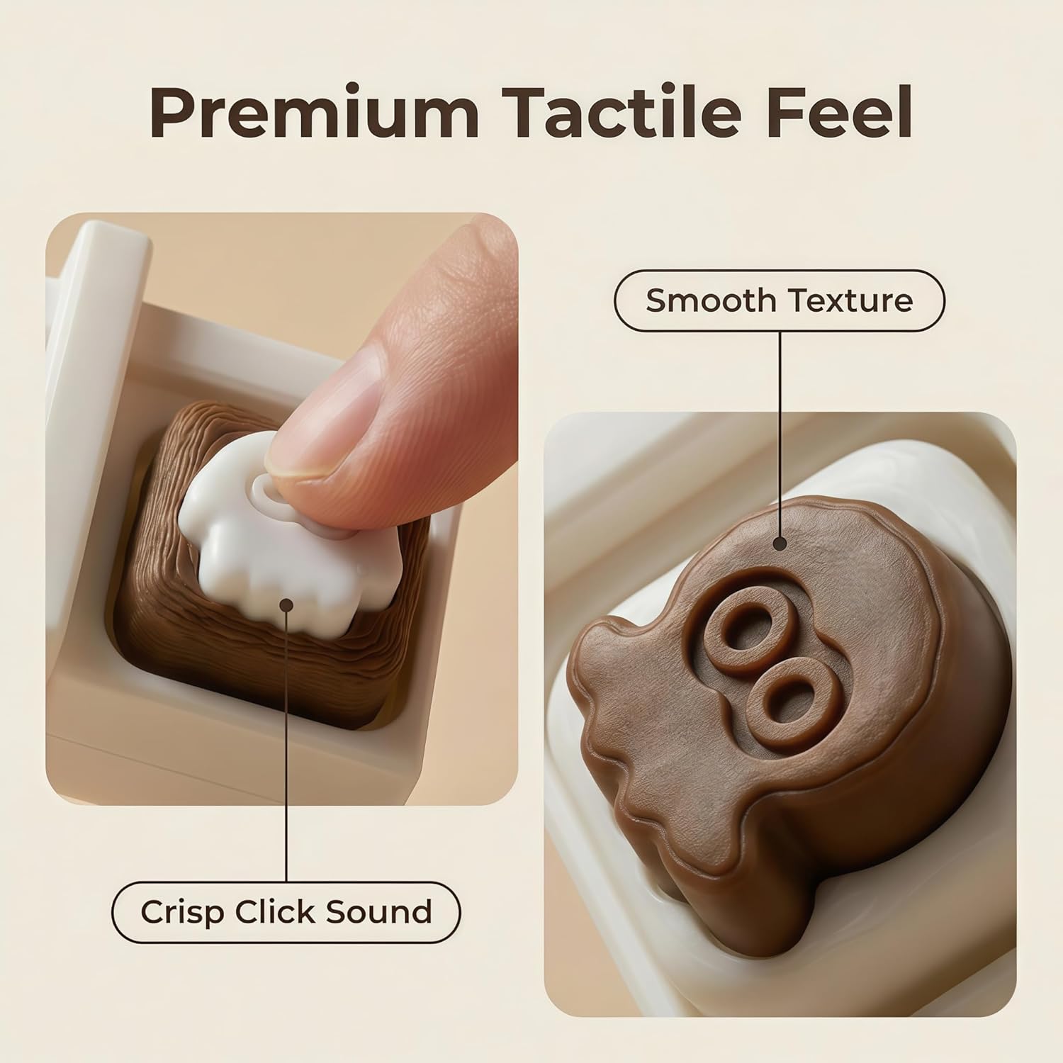 Skelly Octo Keyboard Toy Clicker, Keyboard Fidget Keychain, Decompression Button Toys, Stress Relief Gifts for Adults to Relieve Stress and Pass the Time (Soothing)