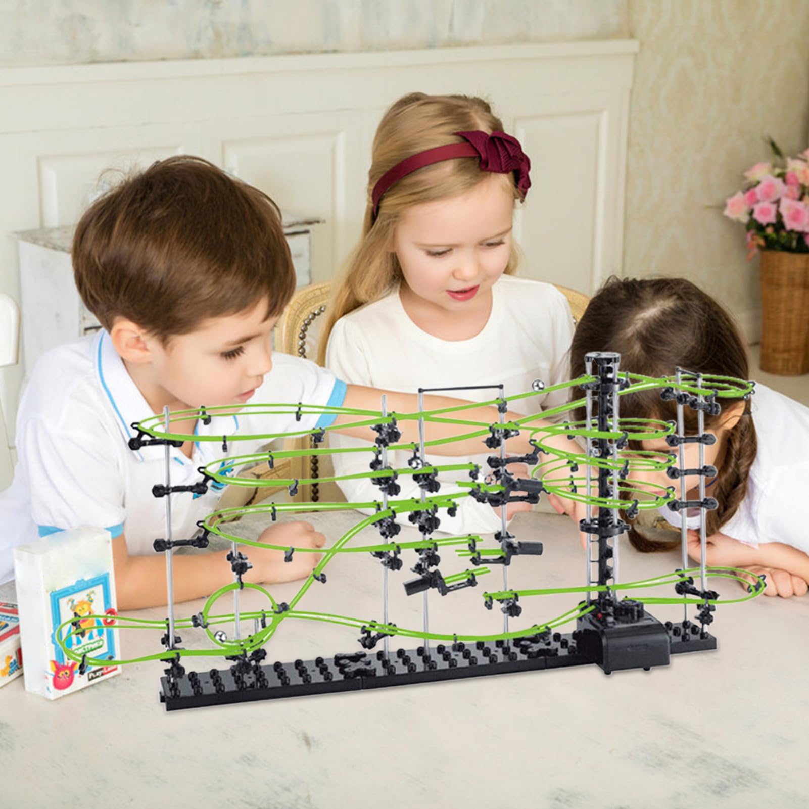 Kit di scientifico educativo per bambini sulla pista russa | Sfere labirinto, gioco di biglie, pista russa, kit di costruzione per bambini, adolescenti, adulti, per compleanno, Capodanno