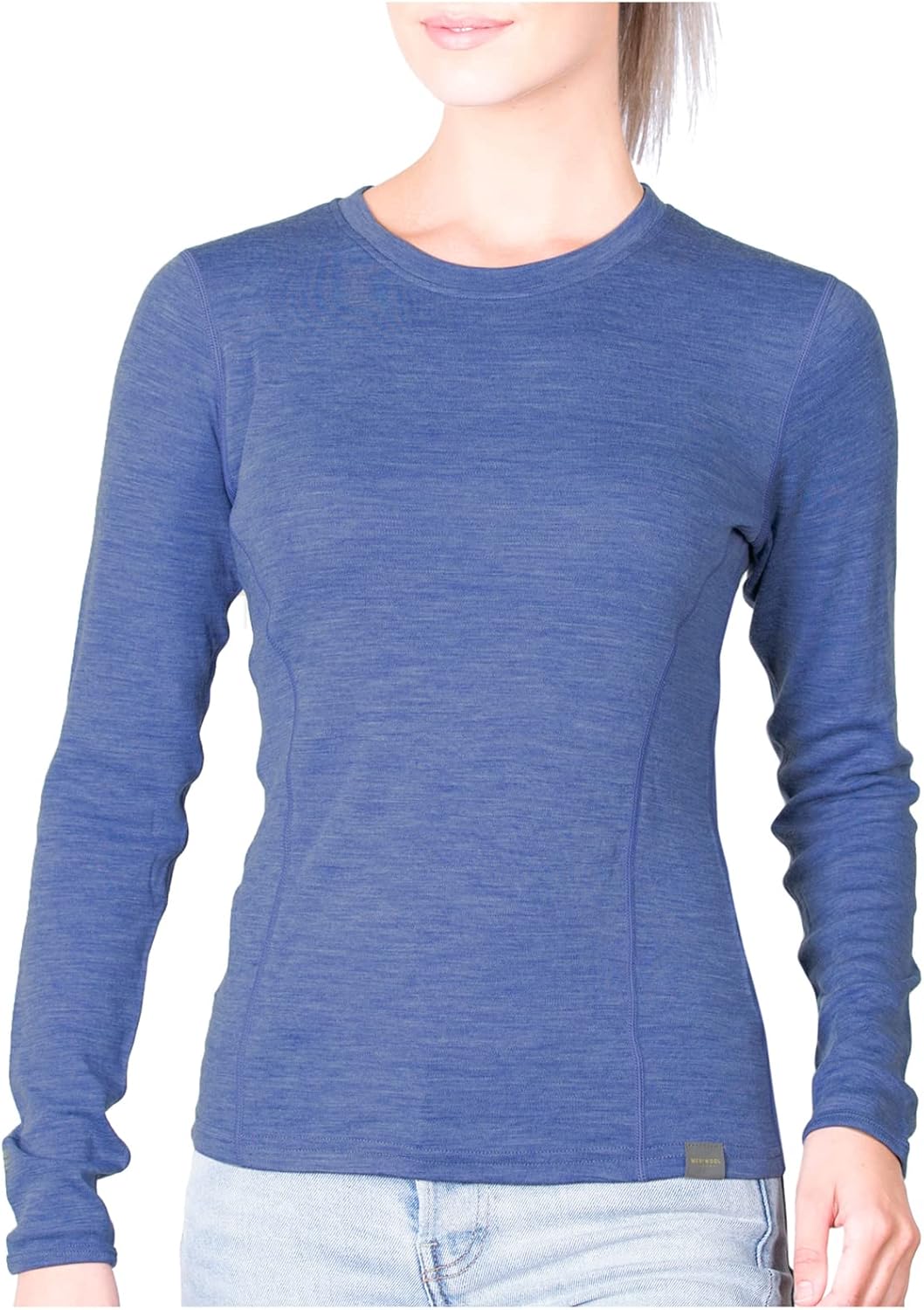 MERIWOOL Womens Base Layer 100% Merino Wool Midweight Long Sleeve Thermal Shirt