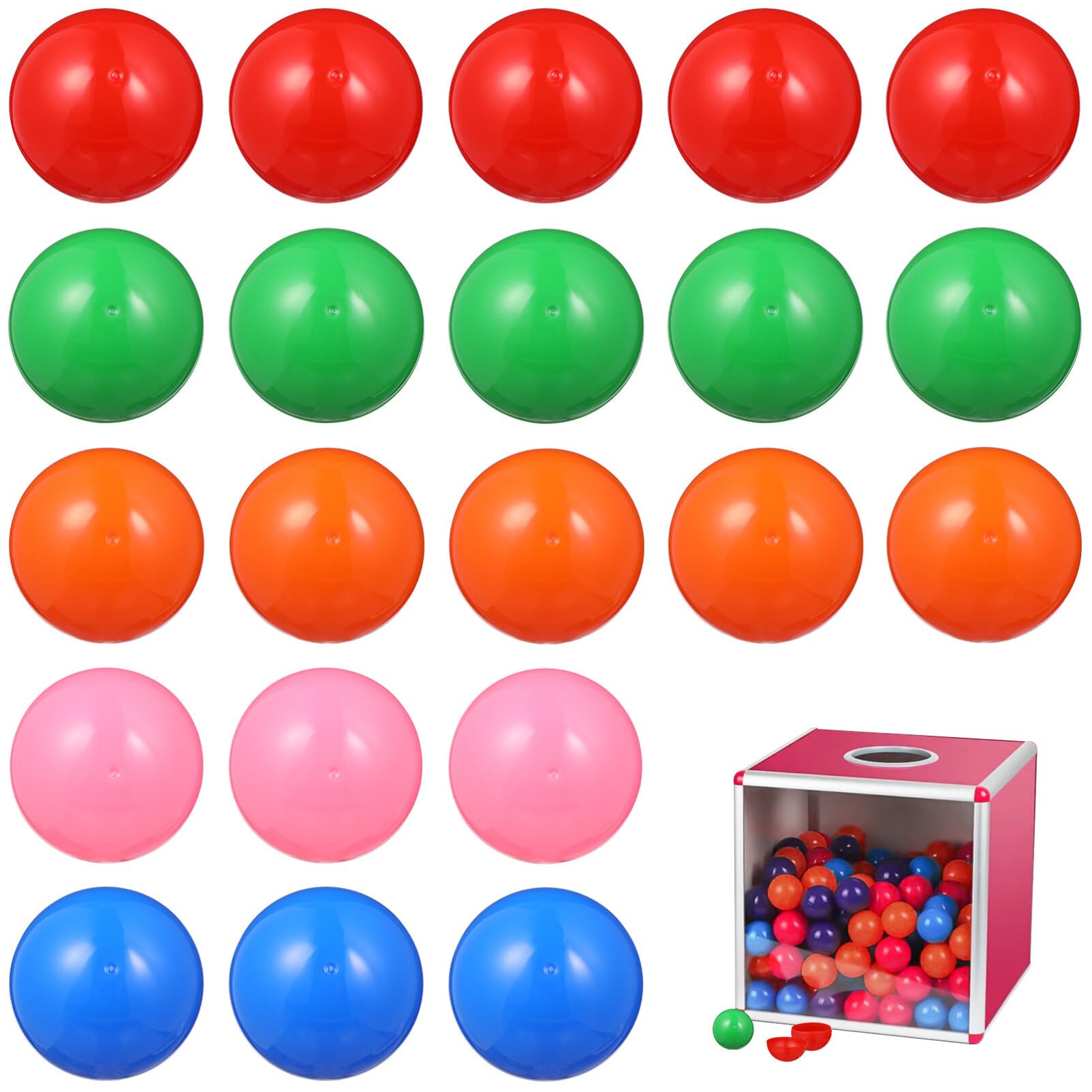 Boules de loterie de tombola en plastique colorées Alipis pour jeux de bingo