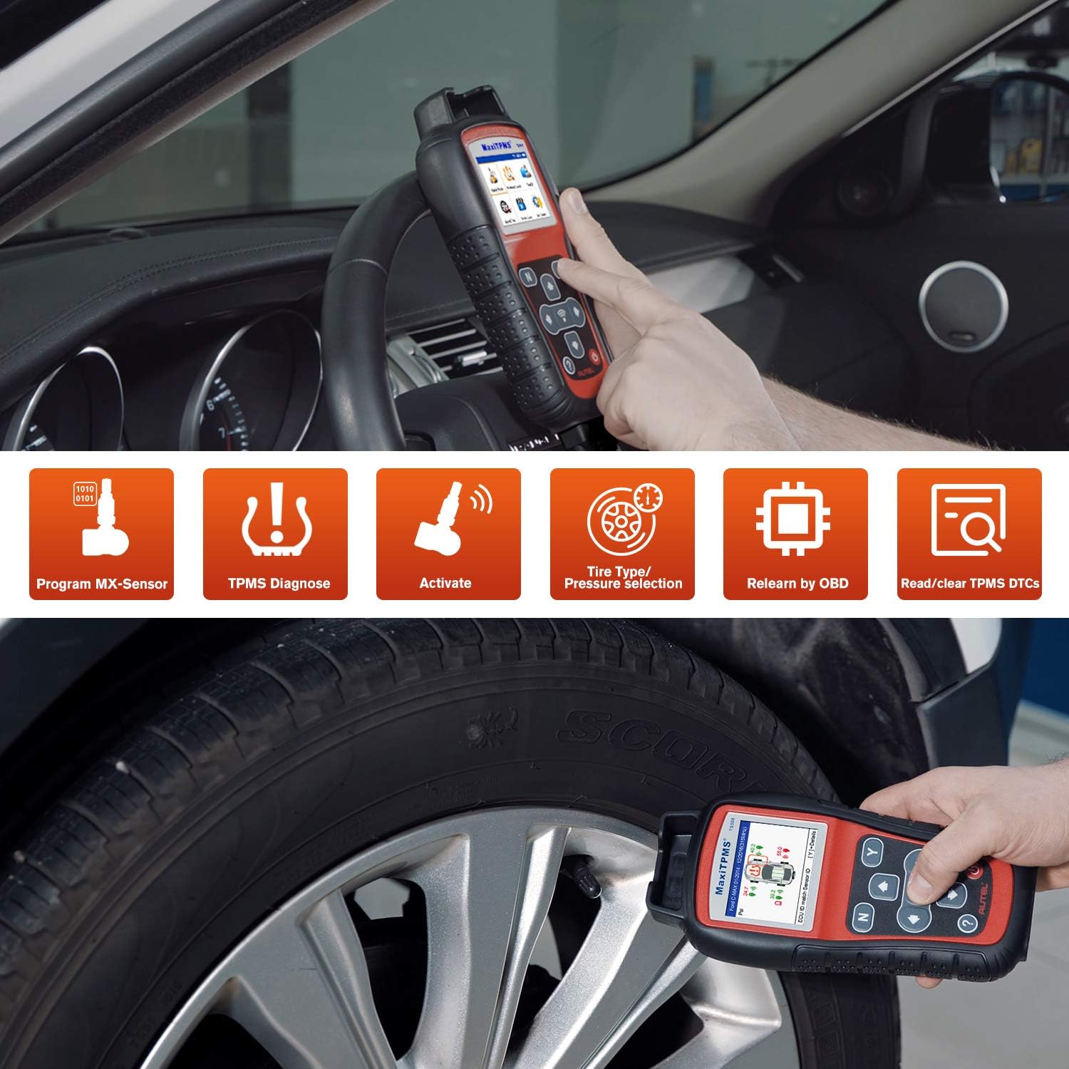 🔥 Flash Sale Autel TS508 TPMS Relearn Tool with $240 Value Sensor Kit (4 PCS 315MHz & 4PCS 433MHz), Upgrade of TS501, TS408, Program MX-Sensors, Activate/Relearn All Sensors, Read/ clear TPMS DTCs 🛒 Crazy Deals Autel TS508 TPMS Relearn Tool with $240 Value Sensor Kit (4 PCS 315MHz & 4PCS 433MHz), Upgrade of TS501, TS408, Program MX-Sensors, Activate/Relearn All Sensors, Read/ clear TPMS DTCs