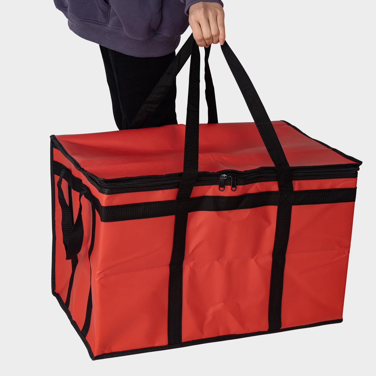 Isolierte Lebensmittel-Liefertasche, XXXL Lebensmittelwärmtasche, kommerzielle Gastronomie-Tasche, Kühltasche, Mahlzeit-Liefertaschen, Thermobeutel für heiße Speisen – isolierte