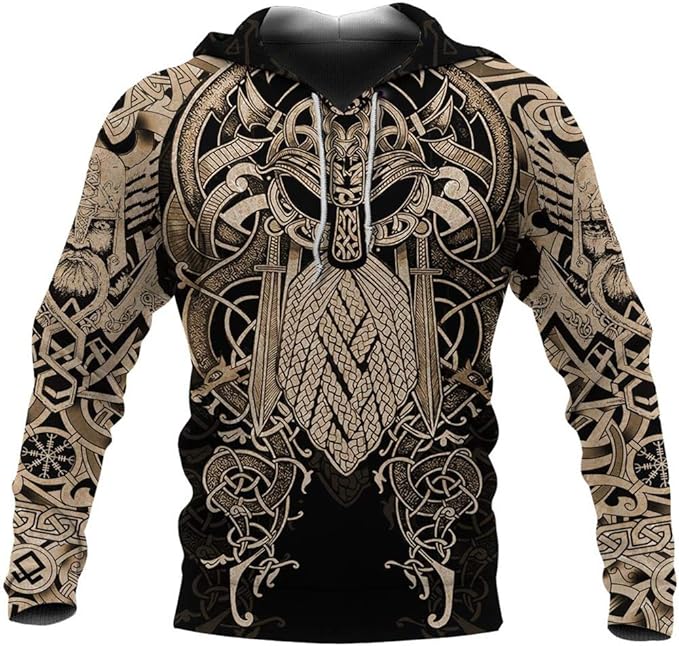 Wikinger Shirt Herren - Thors Hammer Mjölnir Design