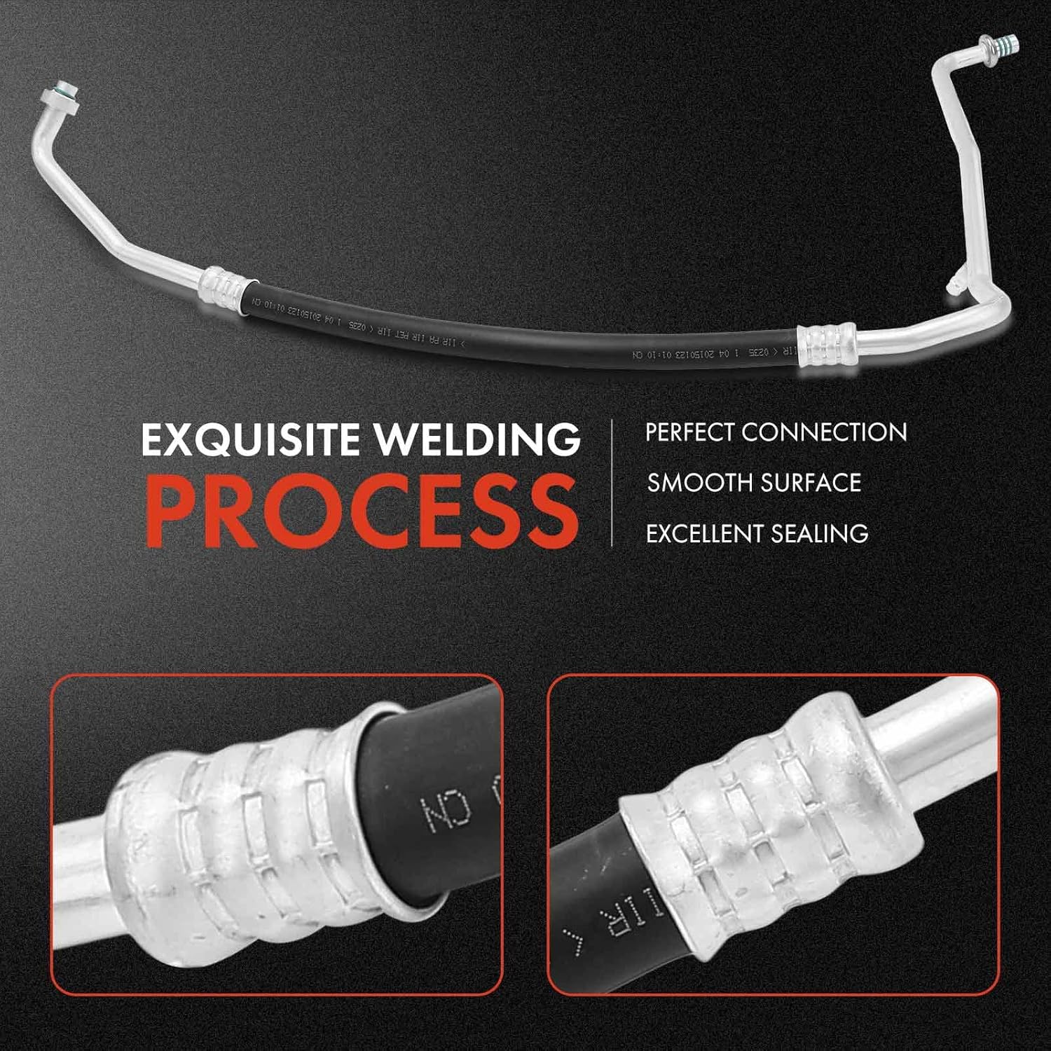 A-Premium A/C Suction Line Hose Assembly Compatible with Mazda 2 2011-2014 1.5L, Compressor to Evap