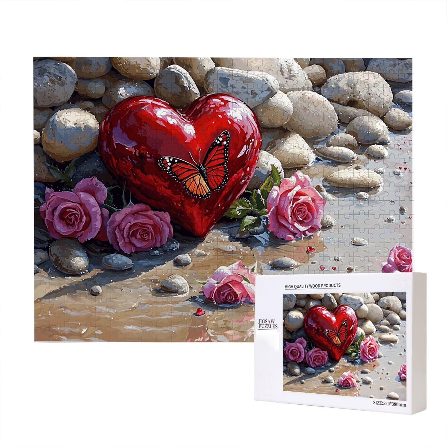 Jigsaw Puzzle, 2000 Pezzi Puzzle Classici, Spiaggia Puzzle Rilassamento Intelligence, Mpossibile Difficile Puzzle Impegnativo per Adulti Puzzle Gioco Familiare, Regalo per Amore Amico Amore fr0-1008