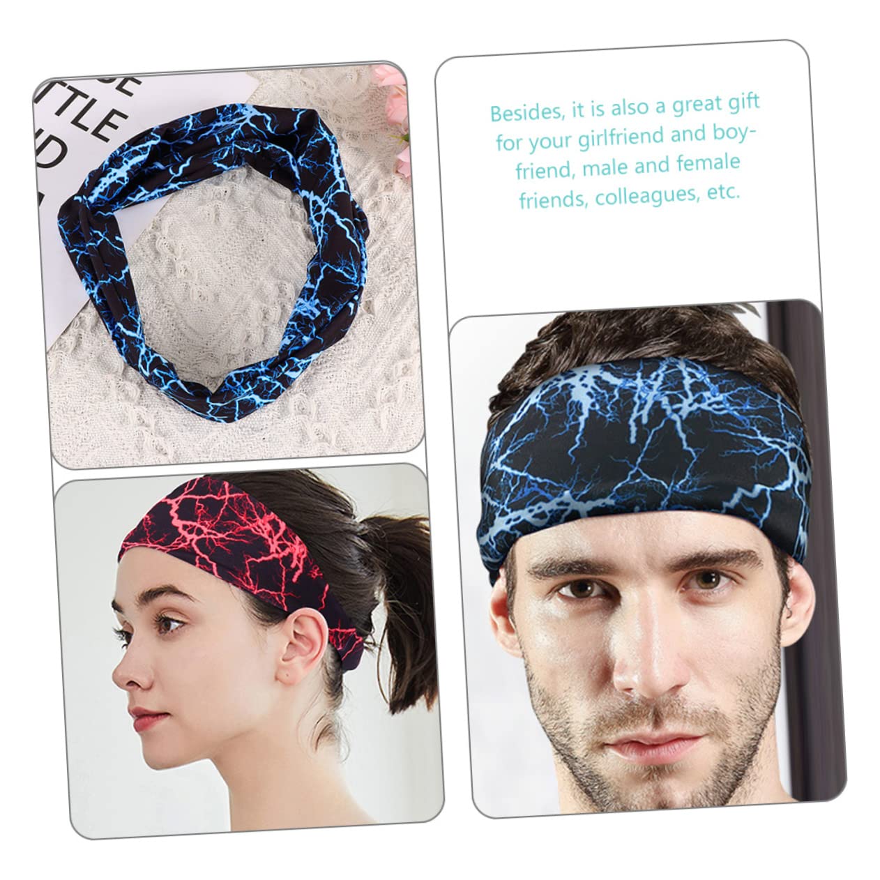 Happyyami 10stücke Trainings-stirnbänder Elastisches Schweißband Für Sport Atmungsaktive Haarbänder Für Damen Für Fitness Joggen Yoga Und Freizeitaktivitäten rutschfest Und Bequem