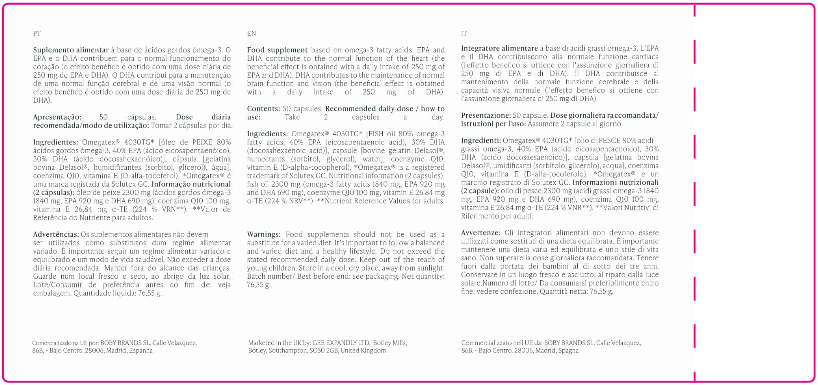 ZZEN - Omega 3 IFOS da 1840 mg | EPA (920 mg) e DHA (690 mg) con Coenzima Q10 (100 mg) e Vitamina E, Cuore, Funzione Cerebrale e Vista, 50 Perle ad Alta Concentrazione e Biodisponibilità (Set di 3)