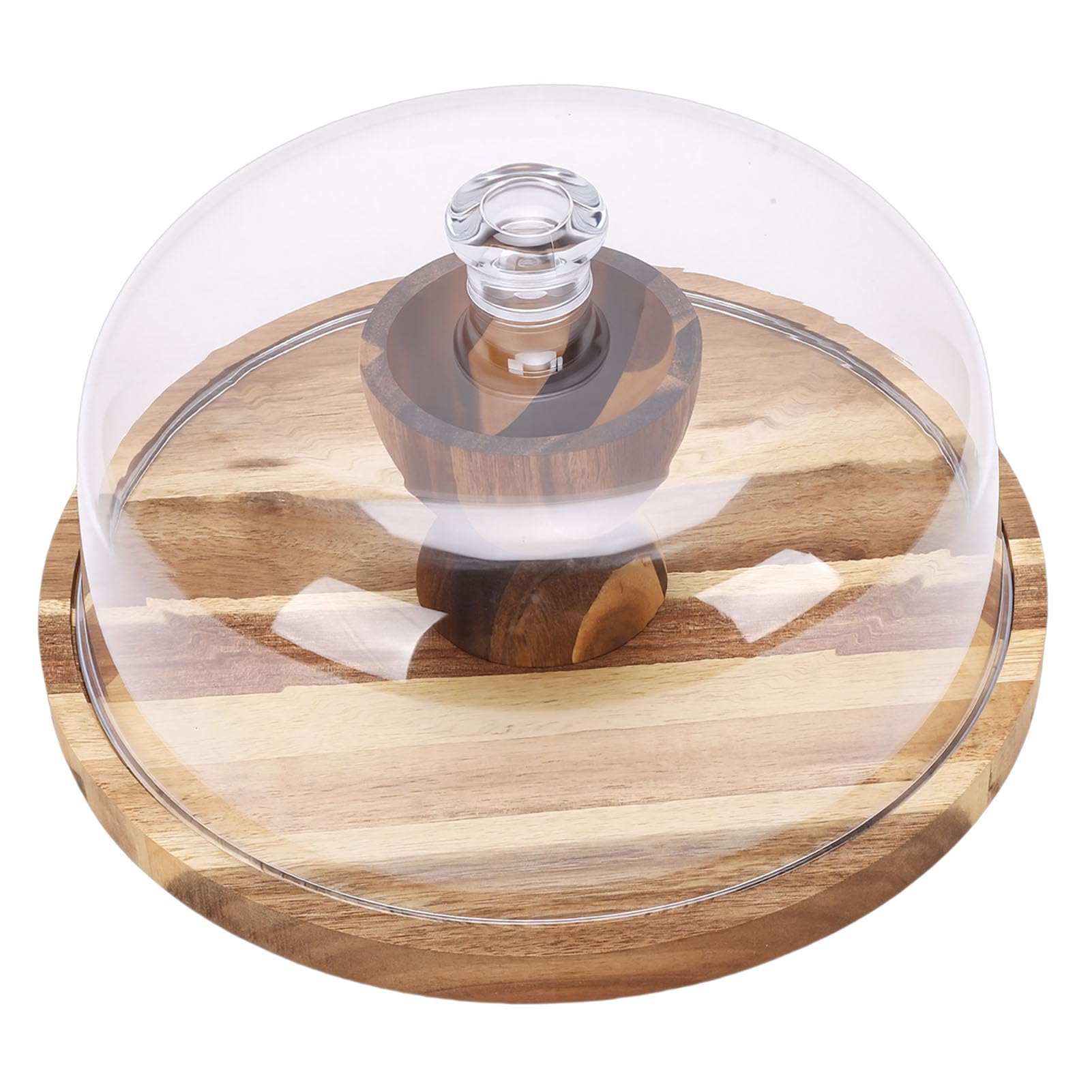 AUNMAS Soporte para Pastel con Cúpula, Soporte para Pastel con Tapa, Servidor de Plato para , Exhibición de Postre de Boda y Cumpleaños, Plato para Servir Queso