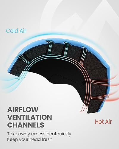 Vista 106 de OutdoorMaster Kelvin - Casco de esquí y snowboard para hombres, mujeres y jóvenes Gris