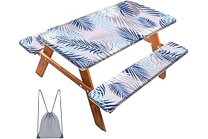 Camping Table Cover and Bench Covers 3 Pieces Set: The Perfect Outdoor Dining Companion