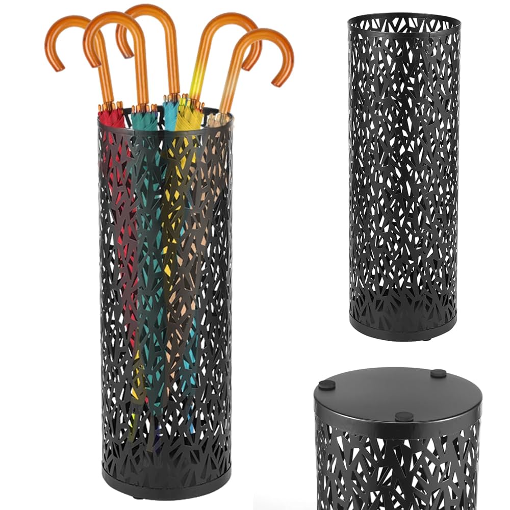その他 Anonymous Design umbrella stand Metal Umbrella Holder, Round Umbrella Stand Rack for