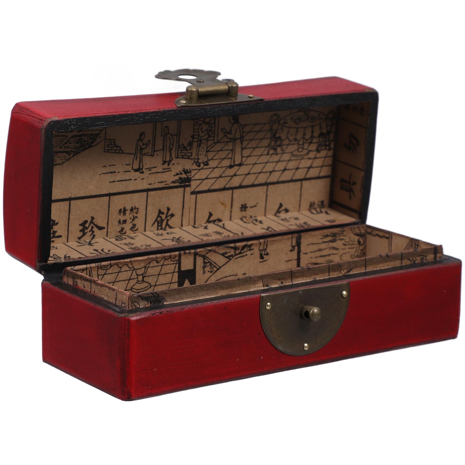 Coffret à bijoux en bois vintage Yardwe aux finitions délicates pour tiroir