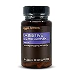 Amazon Elements Digestive Enzyme Complex Capsule, Supports Healthy Digestion, 45 Servings, 90 Count (Pack of 1) (Previously Revly)