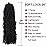 Mytarku 7 Packs 24 Inch Soft Locs Crochet Hair Pre Looped Curly Wavy Faux Locs Crochet Braids for Natural Butterfly Crochet Hair for Black Women (24 inch(pack of 7), 1B)