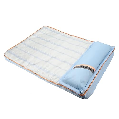 Miniatura 2 de ViaGasaFamido Cama refrescante para mascotas, almohada de esponja de alta elasticidad, alfombrilla antideslizante suave para cachorros para climas
