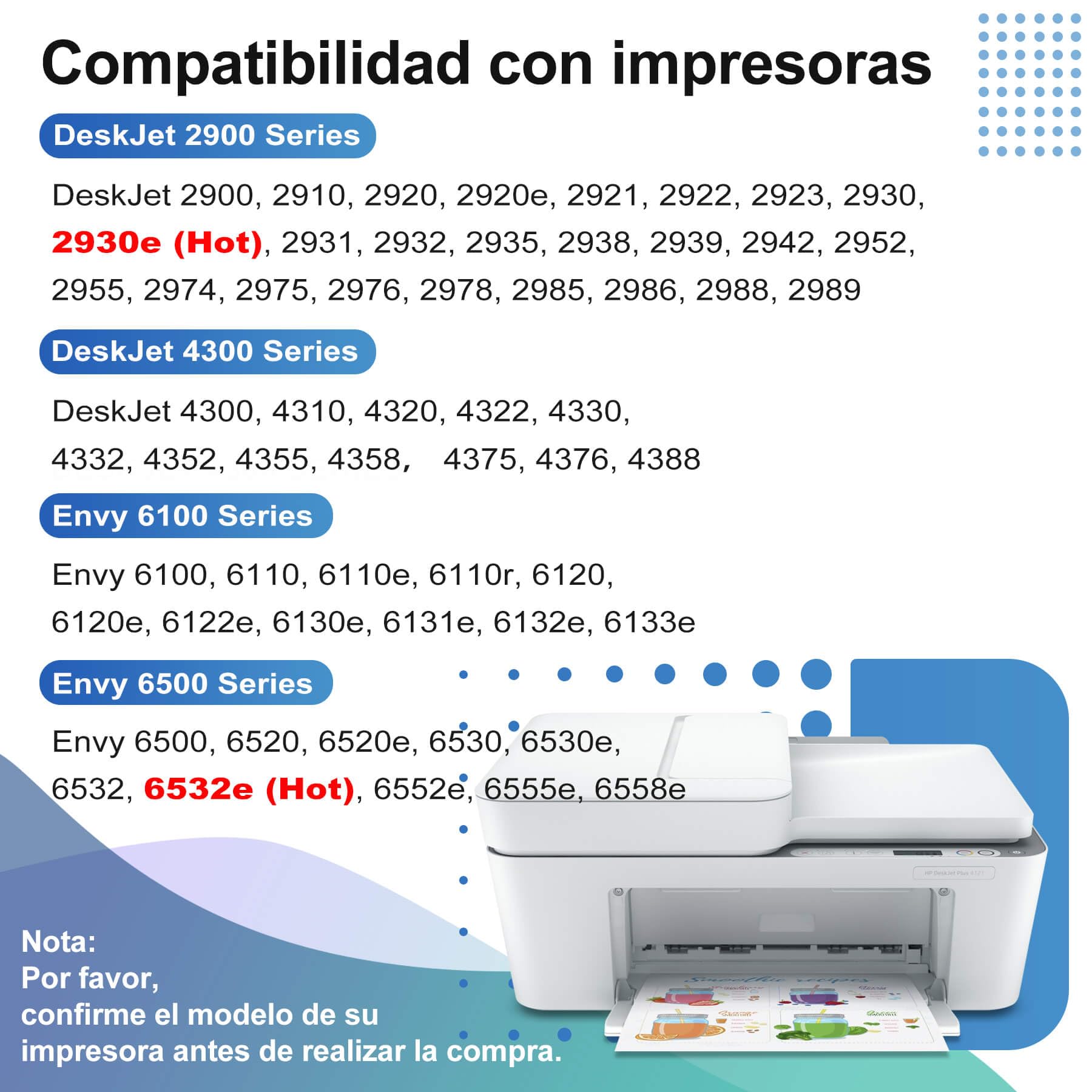 308XL Cartuchos de Tinta Repuesto para HP 308 para Tinta HP 308 para Envy 6120e 6100e 6110e 6122e 6130e Envy 6520e 6500e 6530e 6532e (1 Negro & 1 Color)