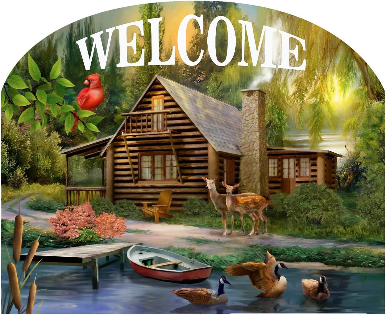 Briarwood Lane Camping Bear Acrylic Art Sign