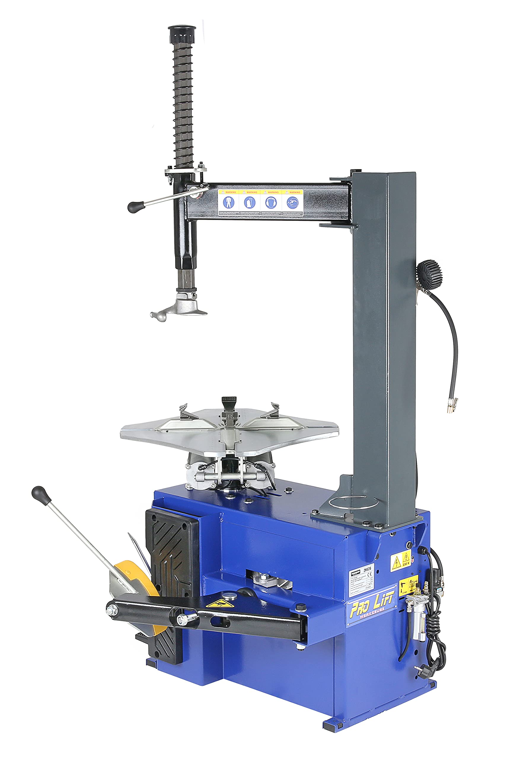 Démonte-pneus 10" à 24" avec tête de montage pour jantes en aluminium - Changeur de pneus