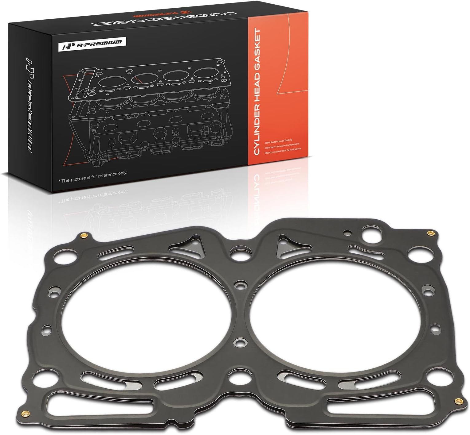 A-Premium H4 2.5L Engine Cylinder Head Gasket Compatible with Subaru Outback 2007-2012, Forester 2006-2013, Impreza 2006-2014, Legacy 2007-2012, WRX 2013-2014, WRX STI & Saab 9-2X, Multi-Layer Steel