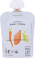 White Leaf Provisions, Baby Food Carrot Sweet Potato Pea Organic, 3.17 Ounce